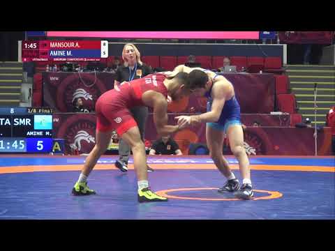 1/8 FS - 65 kg: A. MANSOUR (ITA) v. M. AMINE (SMR)