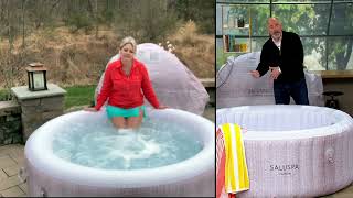 Cancun by Bestway 2-4 Person Inflatable Heated Hot Tub on QVC