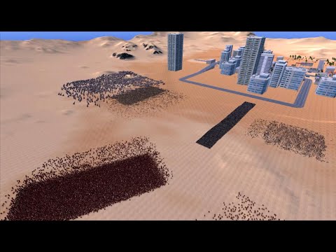 20,000 Spartan+Rome+Archer VS 10000 velociraptor+1000 T-REX|Ultimate Epic Battle Simulator