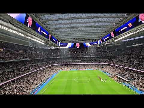 El Clasico Himno Hala Madrid y nada mas Estadio Santiago Bernabeu