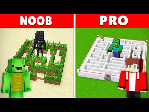EPIC Maze Survival Challenge: NOOB vs PRO in Minecraft