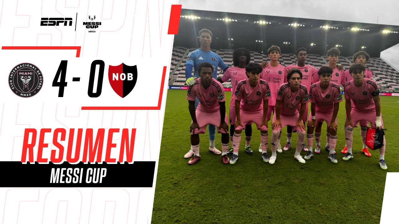 DÍA DE GOLEADAS EN LA MESSI CUP: INTER MIAMI VENCIÓ A LA LEPRA | I. Miami 4-0 Newell's | RESUMEN