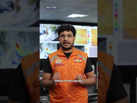 Aviso meteorológico ⚠️Entre a noite desta quinta-feira (07) e a madrugada de sexta-feira (08).