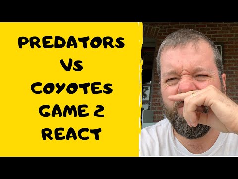 Predators vs Coyotes Game 2 React