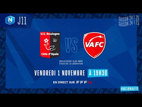 J11 I US Boulogne CO – Valenciennes FC (0-0), le résumé I National FFF 2024-2025