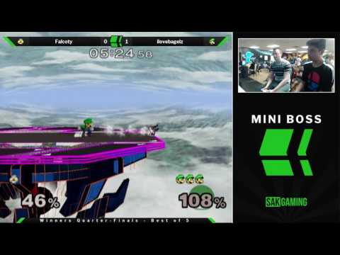 Mini Boss Top 56 Winners Quarters - Falcoty (Sheik) vs ilovebagelz (Luigi)