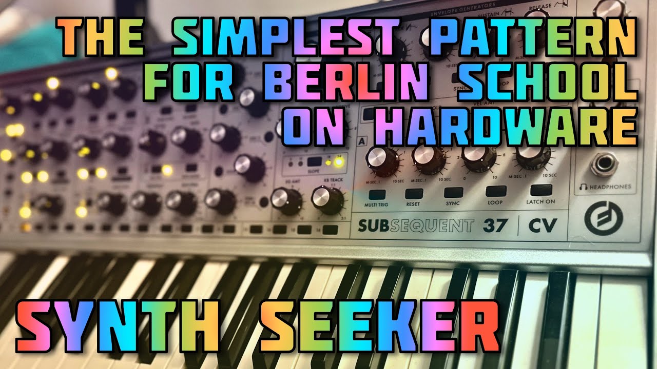 Making Berlin School on Hardware w/ Step Sequencer | Moog Subsequent 37 Example