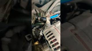 alternator replacement for BB radiator coolant reservoir was removed not windshield washer fluid#fix