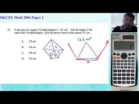 HKCEE 2004 Paper 2 Q19 area of polygon