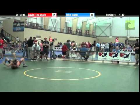 FILA Cadet 39 - 42 KG Gavin Teasdale vs. Jake Cook