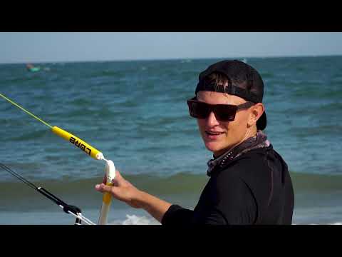 Kitesurfing during low season in Mui ne Vietnam.