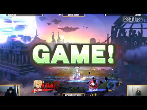 WBB #111 - Wawa Peach (Cloud) vs Autumn (Samus) - Winners Round 1 - Smash 4 Singles
