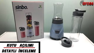 Sinbo Shb-3150 Smoothie el Blender Seti Mavi 🥤 kutu açılımı 📦 sinbo küçük ev ale