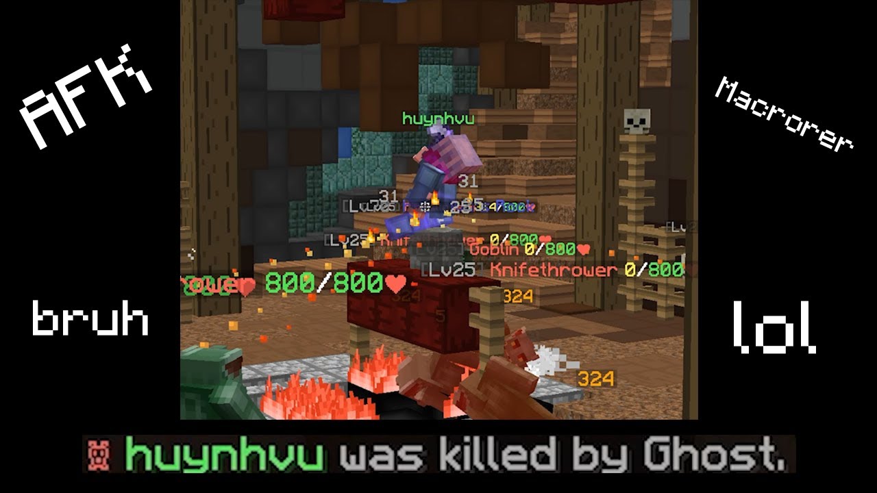 fastest way to kill afkers/macroers in hypixel skyblock