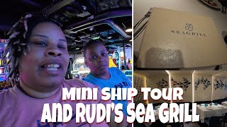 Carnival Celebration Vlog: Rudi's Sea Grill Dining & Mini Ship Tour | Fun & Food at Sea!