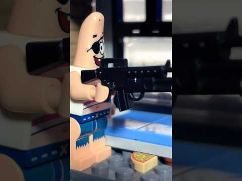 Patrick has a gun #spongebob #Comedy #Lego ￼￼