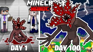 Download lagu I Survived 100 Days as the DEMOGORGON in HARDCORE Minecraft mp3