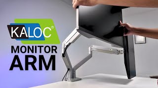 Kaloc Monitor Arm - Best Adjustable Gas Spring Monitor Mount