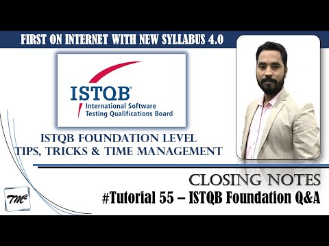 ISTQB Foundation Level Sample Questions SET A Tutorial 1 Chapter 1 ISTQB Mock Questions