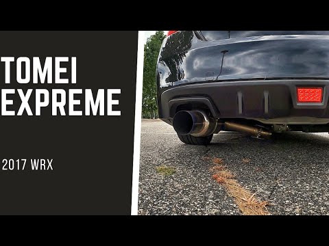 TOMEI EXPREME TITANIUM EXHAUST W/ CATLESS J-PIPE 2015+ WRX SOUND TEST