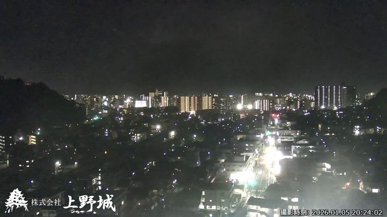 【LIVE】上野城ライブカメラ 桜島と鹿児島市内  /  Sakurajima and Kagoshima city in Japan.  /  Vulcão com câmera ao vivo