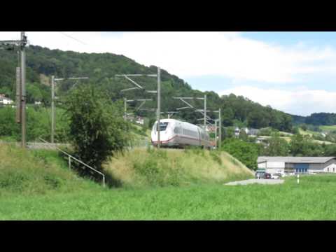 Intercity Express 70 der Deutsche Bahn Durchfahrt in Böckten