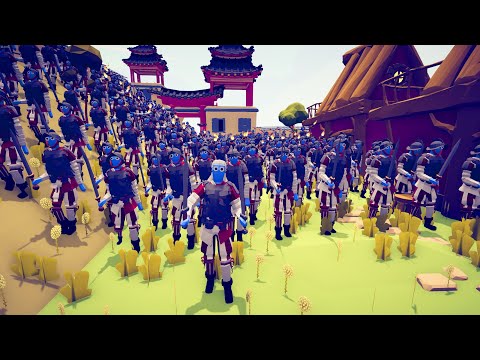 200x EMPIRE ARMY ATTACK SAMURAI CASTLE - Totally Accurate Battle Simulator TABS