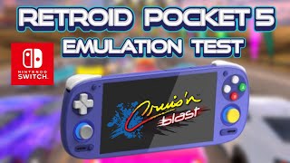 Retroid Pocket 5 Emulation Test - Cruis'n Blast(Nintendo Switch)