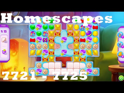 Homescapes Level 7721 - 7725 HD Walkthrough | 3 - match game | gameplay | android | ios | pc | app