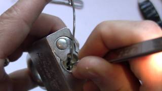 American 5200 Military Padlock picked with Tool Explanation