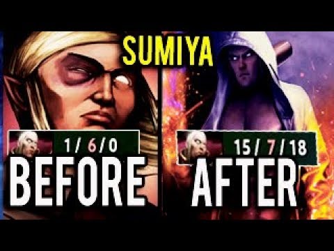 Dota 2 SumiYa Genius Invoker Feed Farm COMEBACK - Typical SumiYa