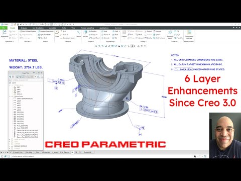 Creo Parametric - 6 Enhancements to Layers since Creo 3.0