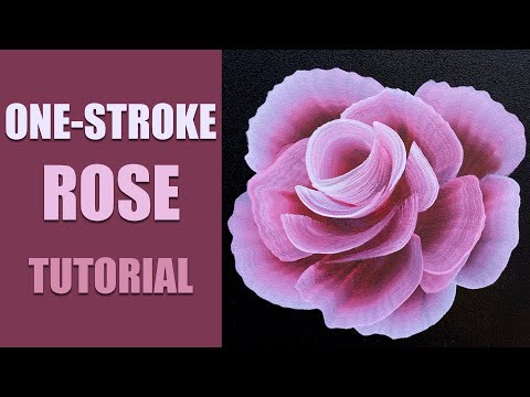One Stroke Rose: Face Painting Tutorial