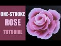 One Stroke Rose: Face Painting Tutorial