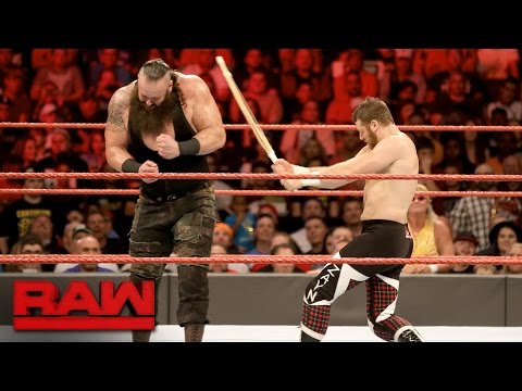 Sami Zayn vs. Braun Strowman - Last Man Standing Match: Raw, Jan. 2, 2017