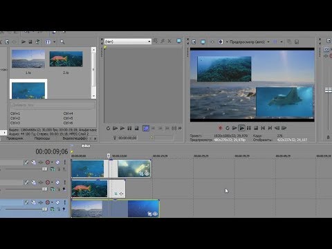 Как вставить несколько видео одновременно в Сони Вегас (Sony Vegas). Урок №1