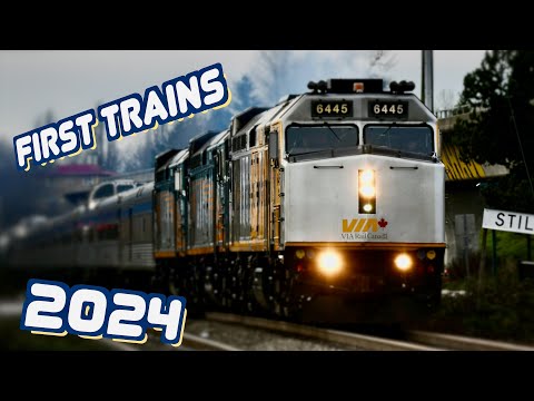 First Trains of 2024: Amtrak, VIA Rail and BNSF