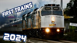First Trains of 2024: Amtrak, VIA Rail and BNSF