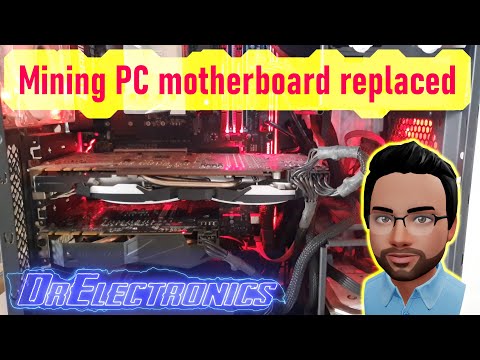 Cryptocurrency Mining Rig Motherboard Replacement: PC Repair Work