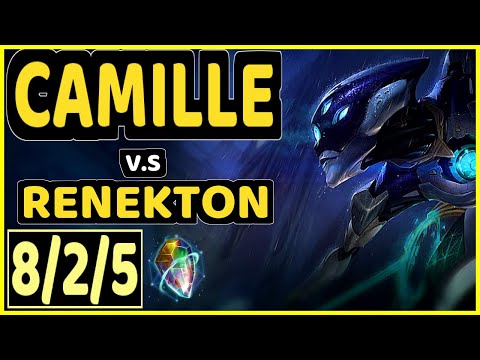 AYEL (CAMILLE) vs RENEKTON - 8/2/5 KDA TOP CHALLENGER GAMEPLAY - BR