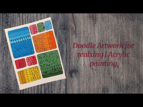 Artwork for realxing l Acrylic painting on Canvas l Doodle Artwork l Pattern Painting @Artlovers2121