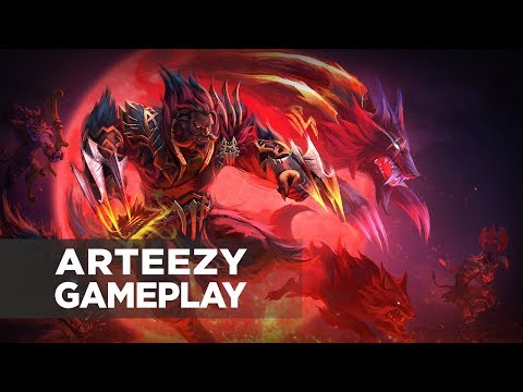 Arteezy playing Lycan (Gameplay)