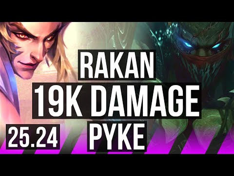 RAKAN & Kai'Sa vs PYKE & Yunara (SUP) | 19K damage, Electrocute | EUW Challenger | 25.24
