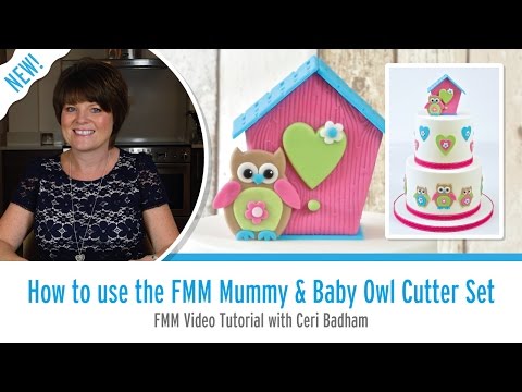 Mummy & Baby Owl icing & gumpaste cutter set Mummy & Baby Owl icing & gumpaste cutter set