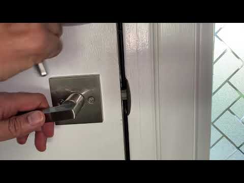 Open door lock without key in seconds - no tools needed