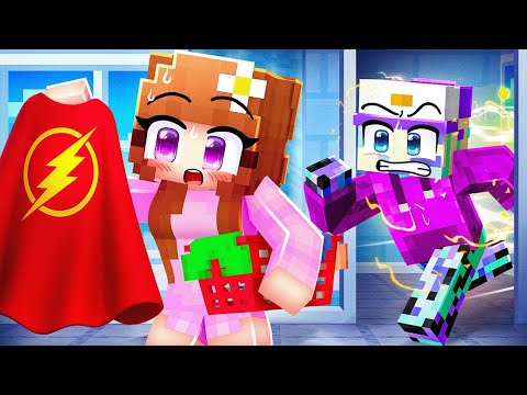 Dash is SECRETLY a SUPERHERO in Minecraft!
