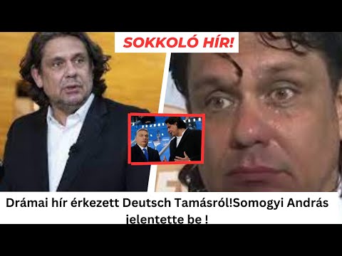 Drámai hír Deutsch Tamásról – Somogyi András legújabb paródiája robbantotta az internetet!