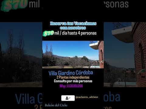 Turismo Villa Giardino Córdoba _2026