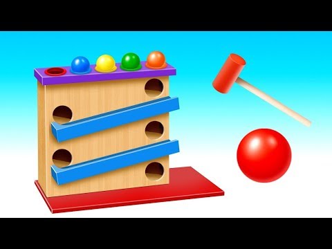 Learn Colors with Wooden Hammer Educational Toys - Shapes & Colors Videos Collection