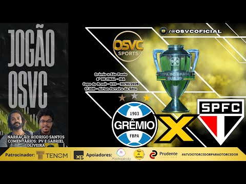 Grêmio x São Paulo - Copa DO Brasil / Sub 20 - 8° De Finais / IDA - Narração: Rian Antony - Ao vivo